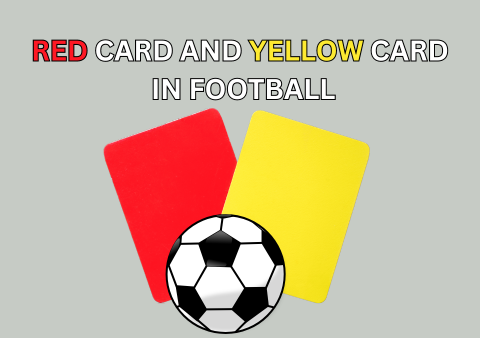 Cartão vermelho e cartão amarelo no futebol